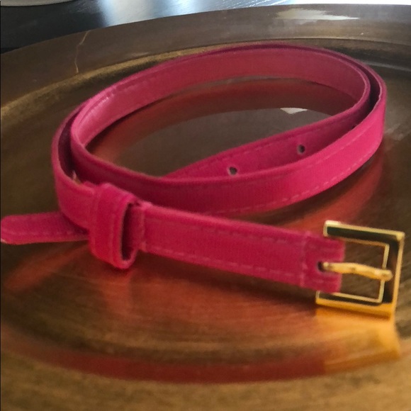 thin pink belt